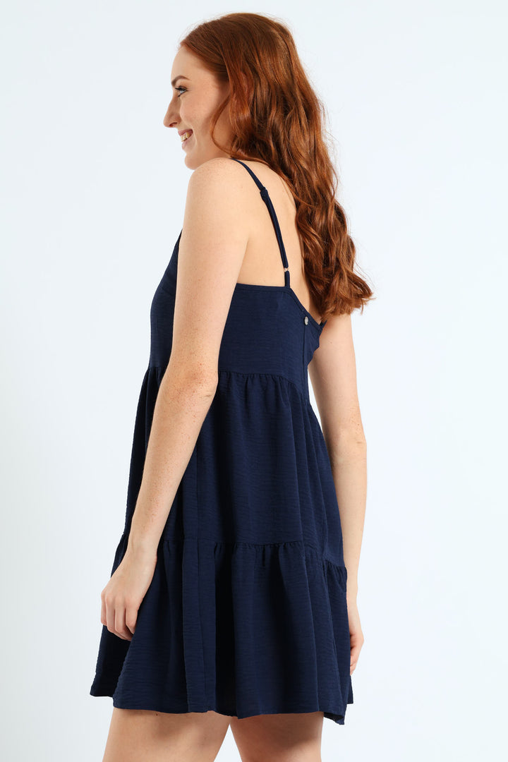 Sunny Wave Dress - Navy