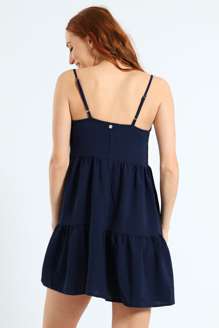 Sunny Wave Dress - Navy