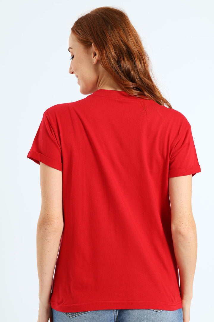 Sparkle Evening Tee - Coral