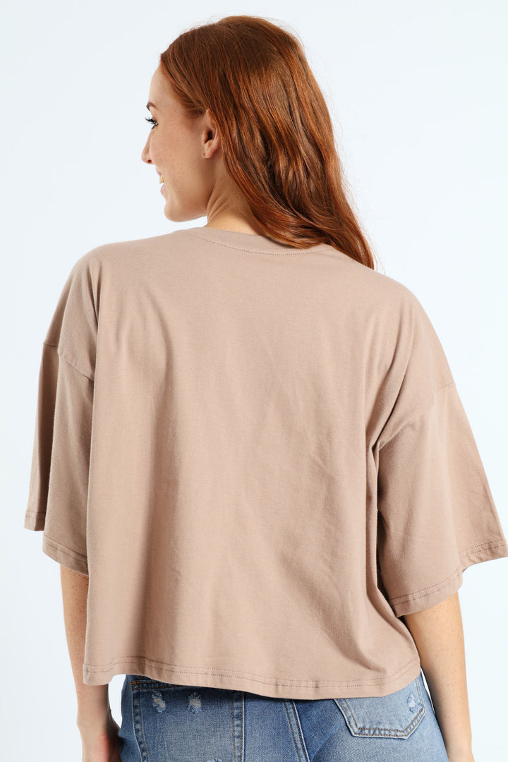 Athletic Tee - Light Brown