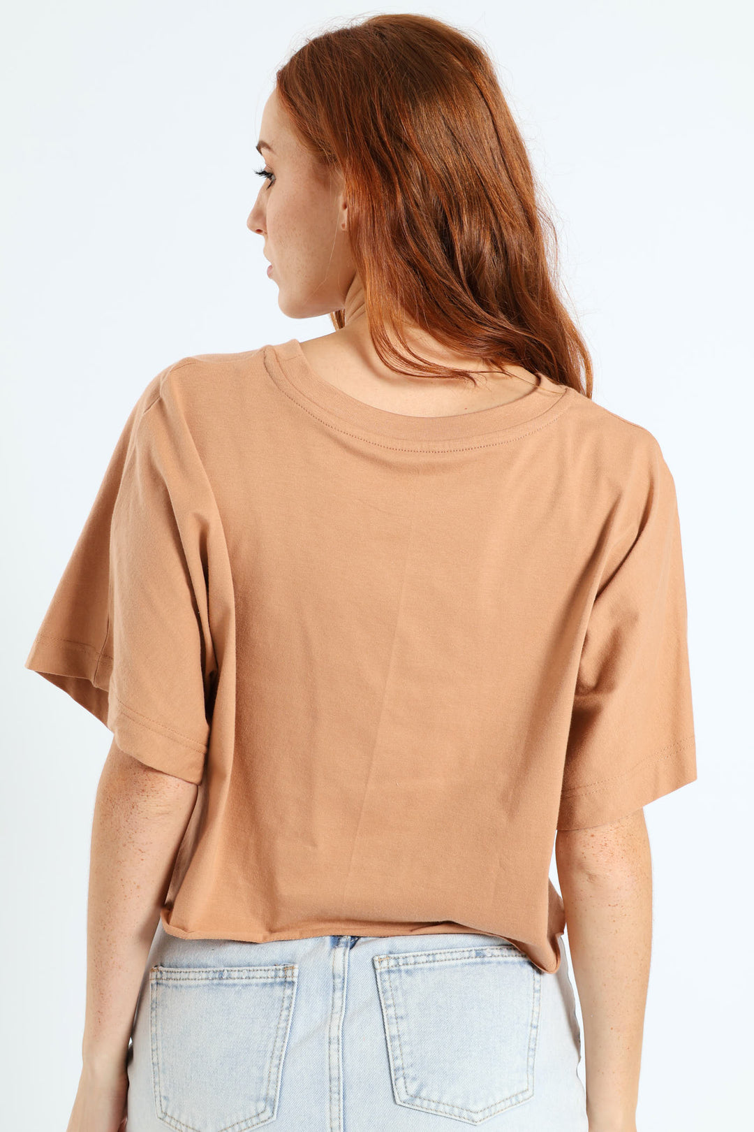 Noon Ocean Crop Tee - Camel