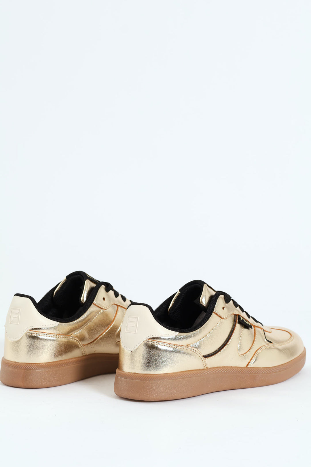 Cassie Retro Metallic Sneaker - Gold