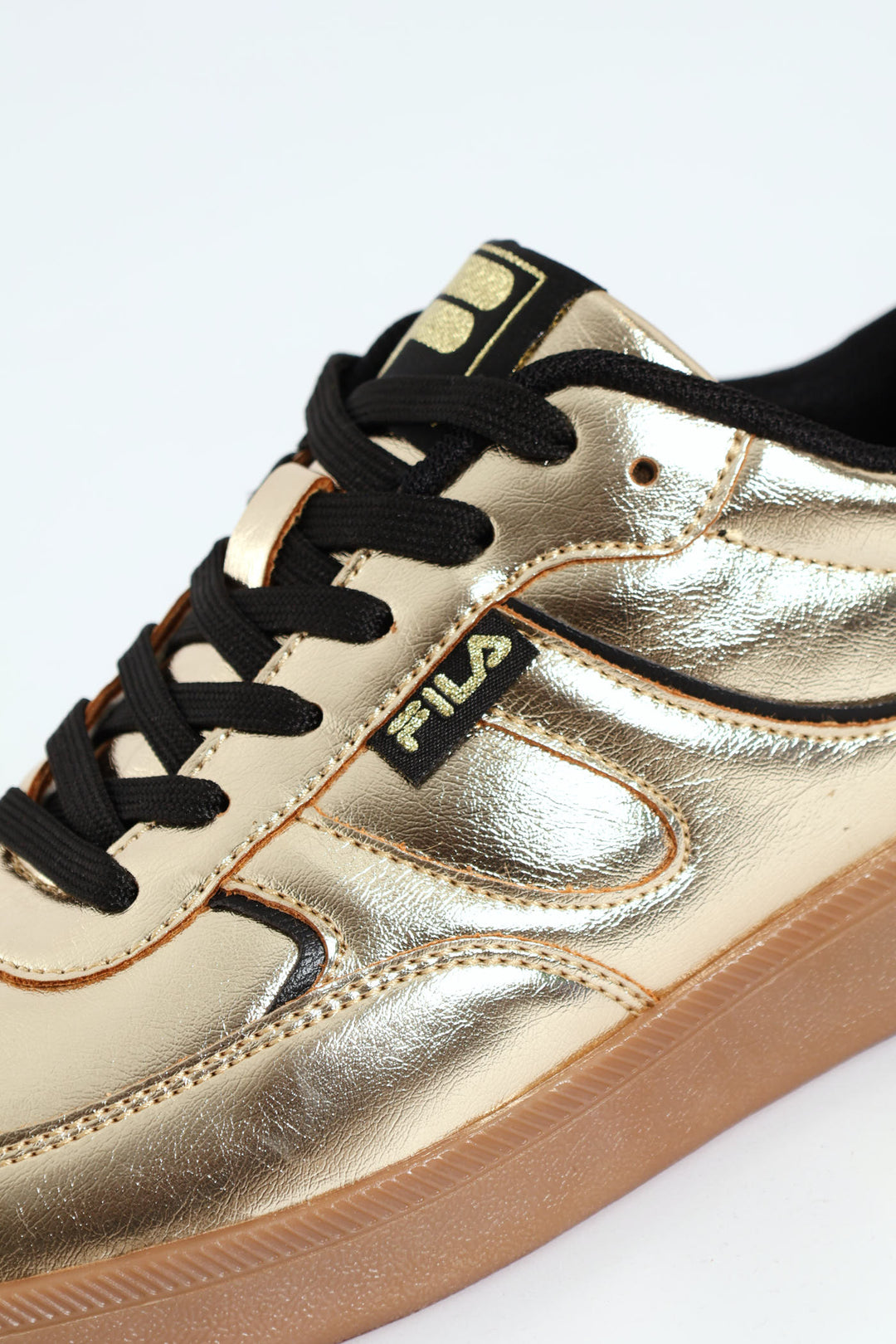 Cassie Retro Metallic Sneaker - Gold