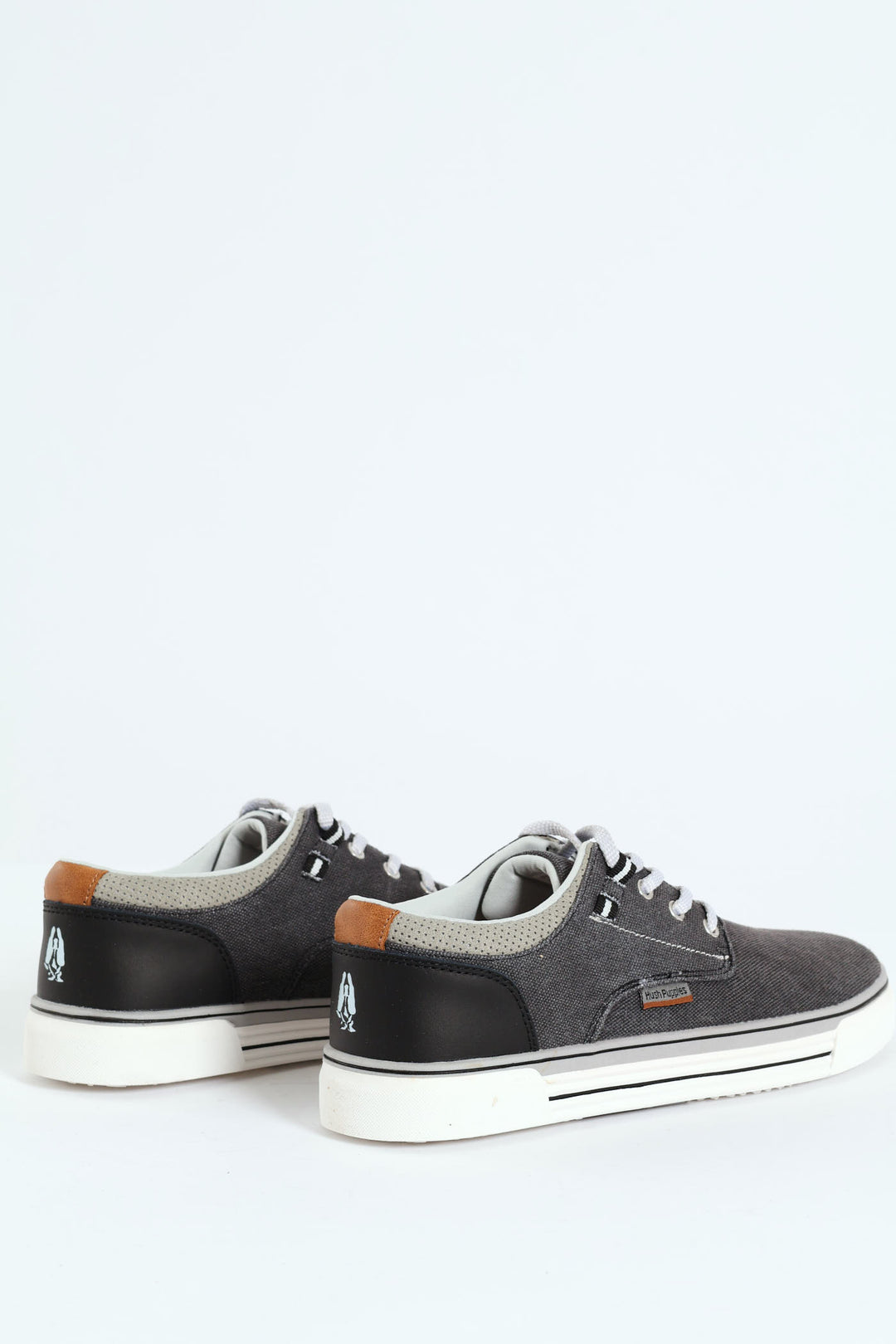 Jeromiah Washed Canvas Lace Up Sneaker - Black Rince Wash