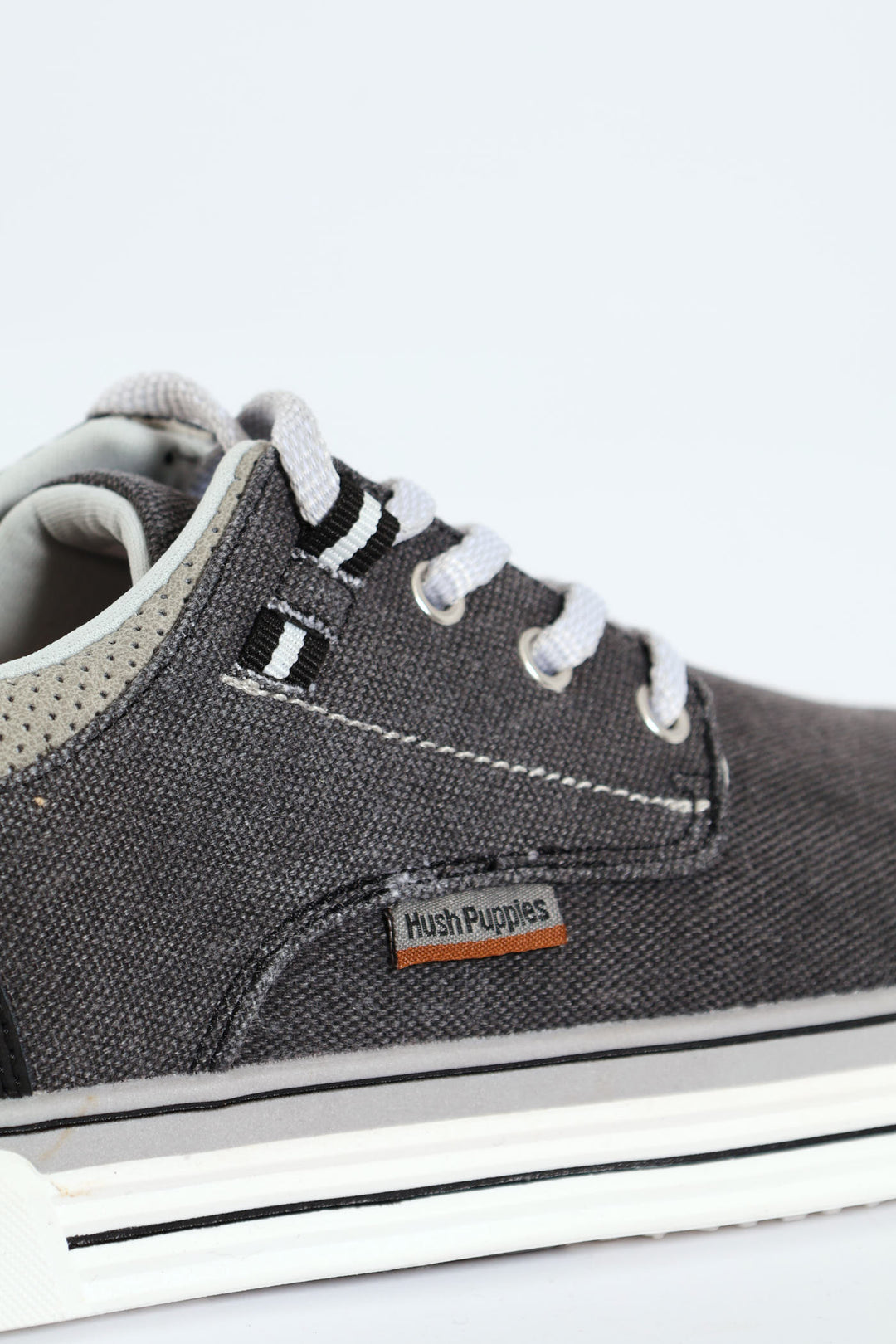 Jeromiah Washed Canvas Lace Up Sneaker - Black Rince Wash