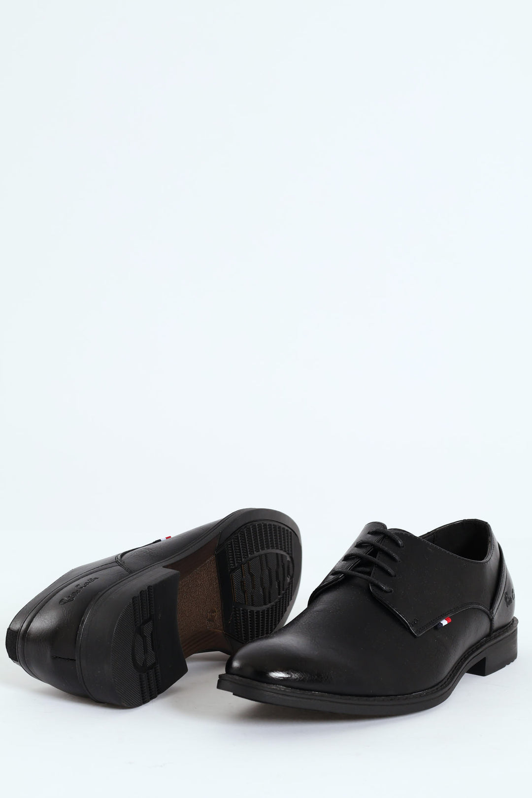 Basic Shadow Spray Lace Up Derby Shoe - Black