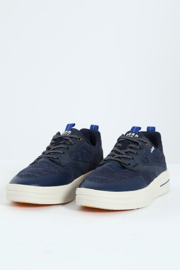 Jack Closed Toe Lace Up Sneaker - Navy/White