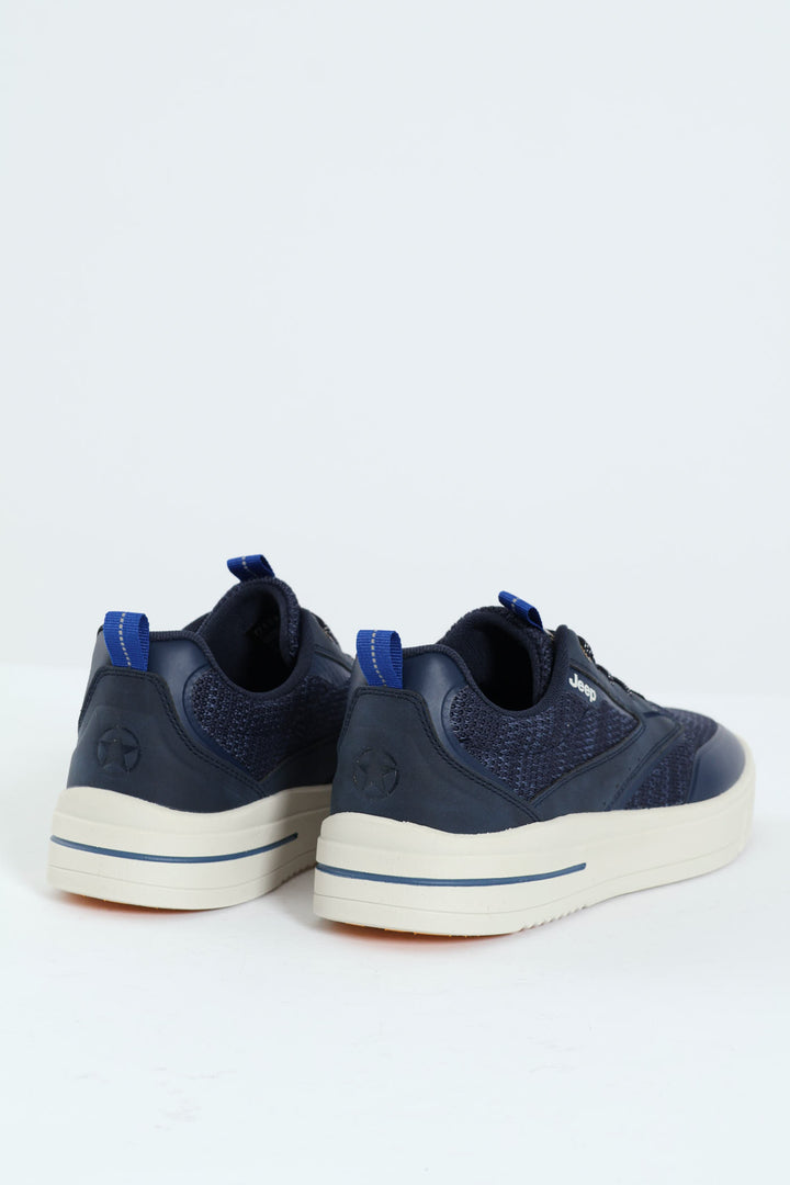 Jack Closed Toe Lace Up Sneaker - Navy/White