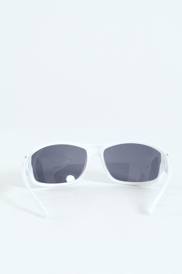 Wraparound Sport Sunglasses - White