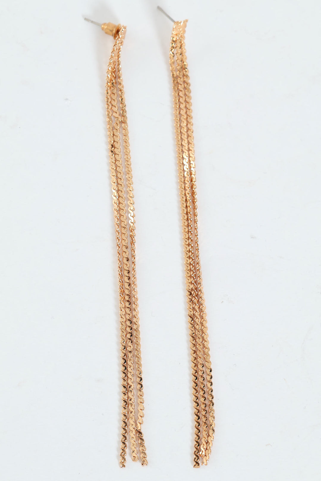 3 Pack Chain Drop Earring - Gold