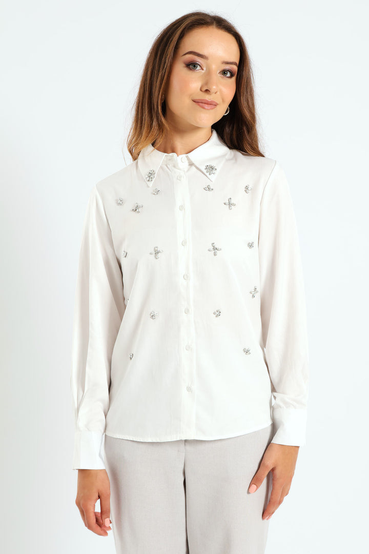 Jewel Shirt - Cream