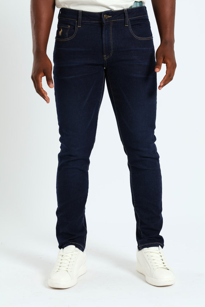 Skinny Leg Denim Jeans - Black