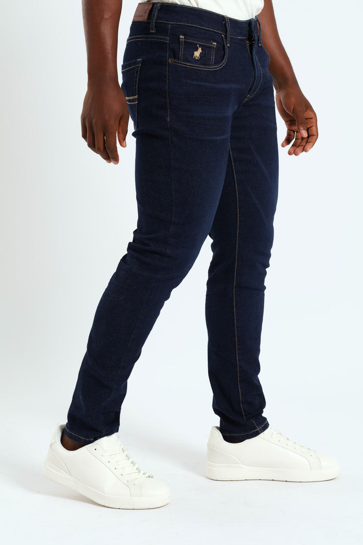 Skinny Leg Denim Jeans - Black