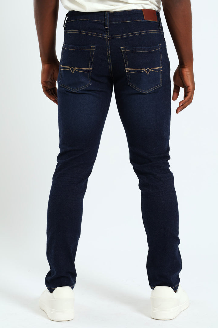 Skinny Leg Denim Jeans - Black