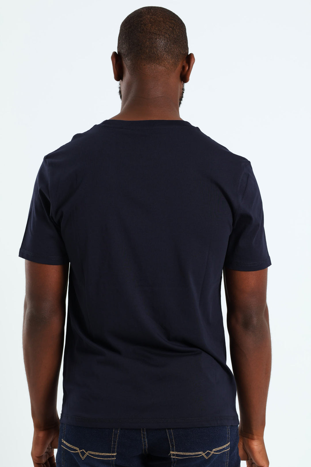 Brand Logo Tee - Navy