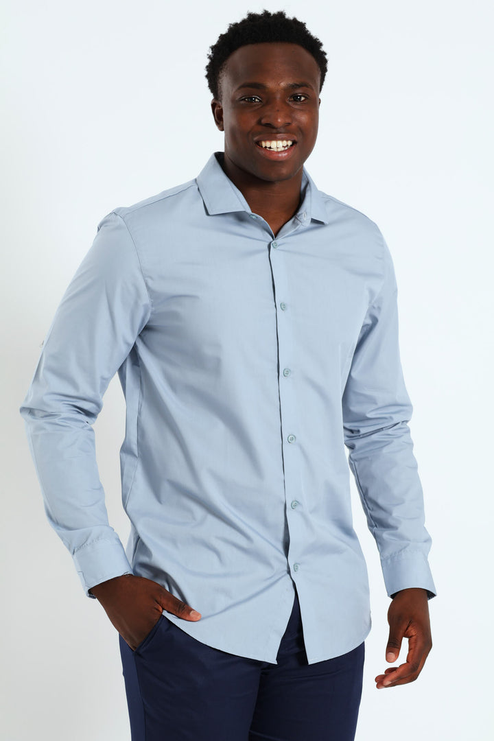 Easy Care Long Sleeve Shirt - Light Blue