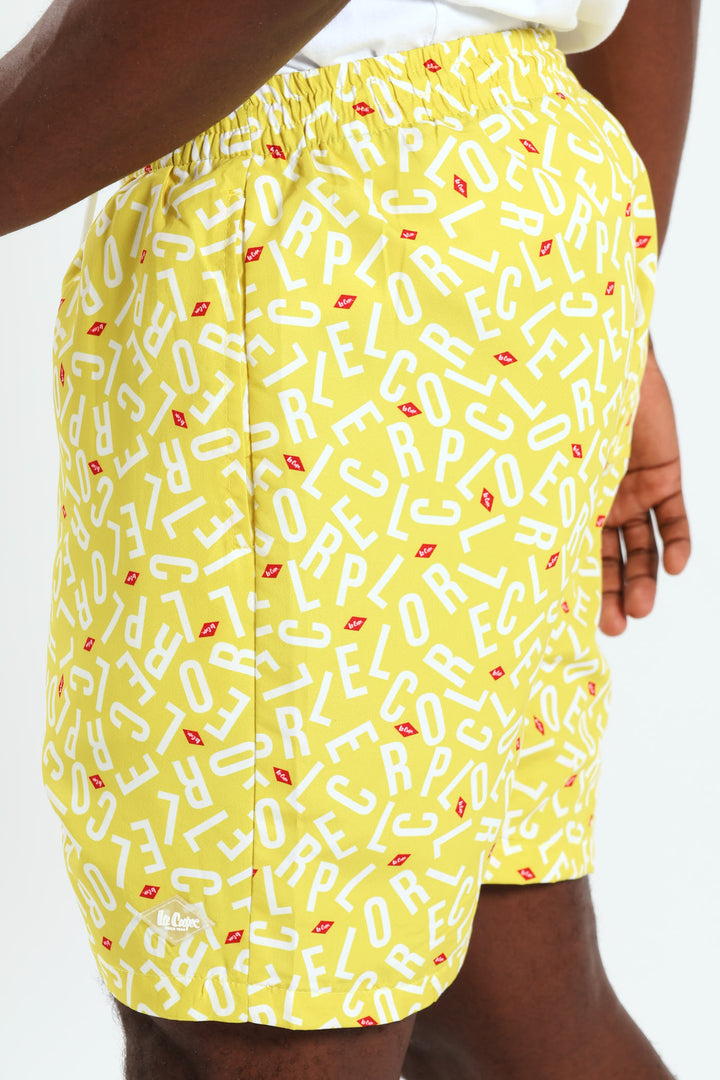 Original Doodle Swim Short - Yellow