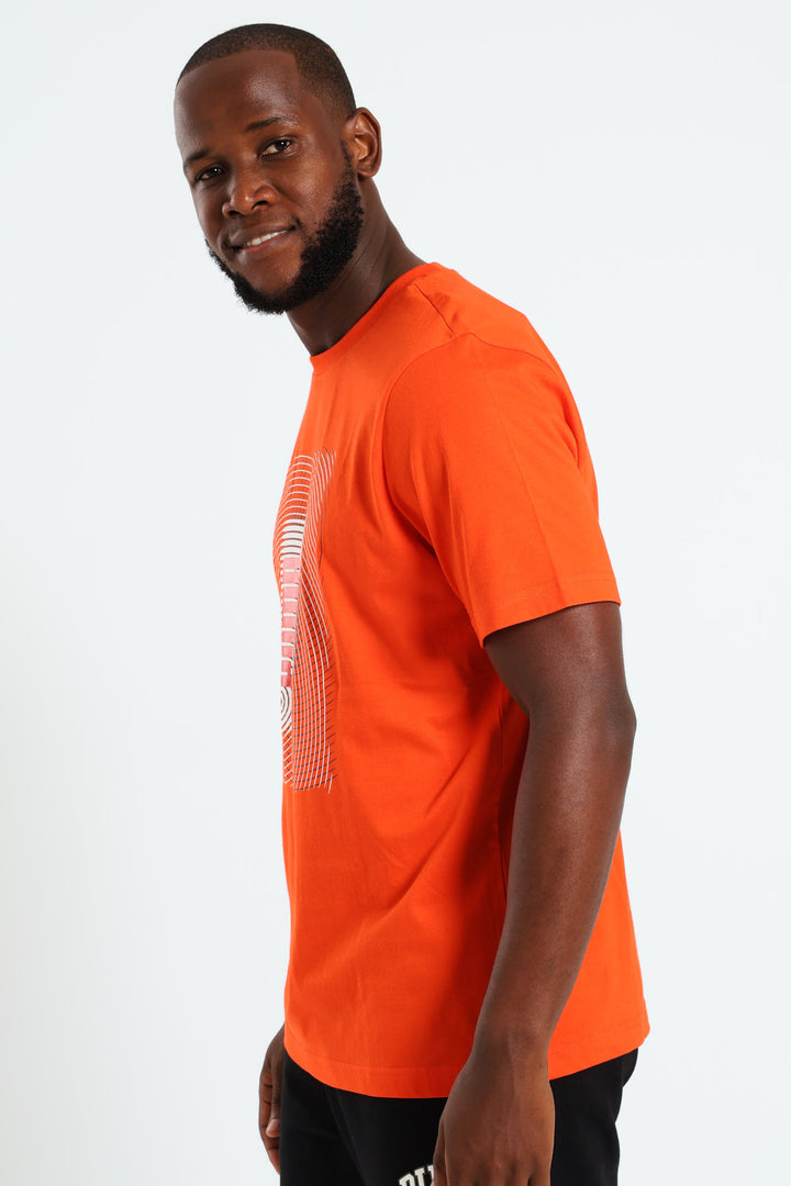 Graphics Execution Tee - Orange