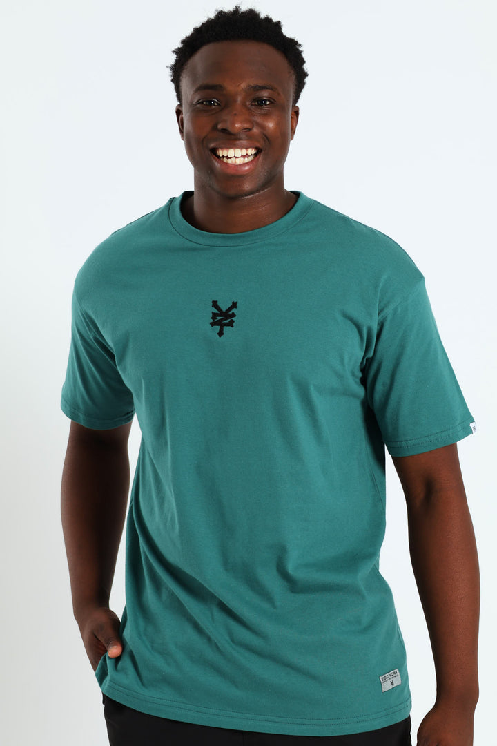 Embroidered Logo Tee - Green