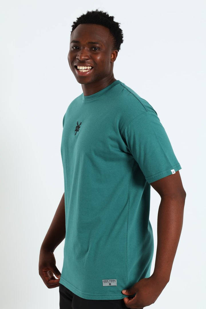 Embroidered Logo Tee - Green