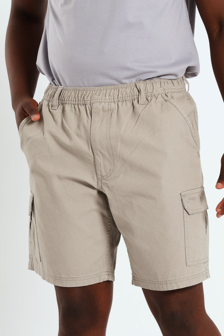 Willys 21cm Elasticated Shorts - Khaki