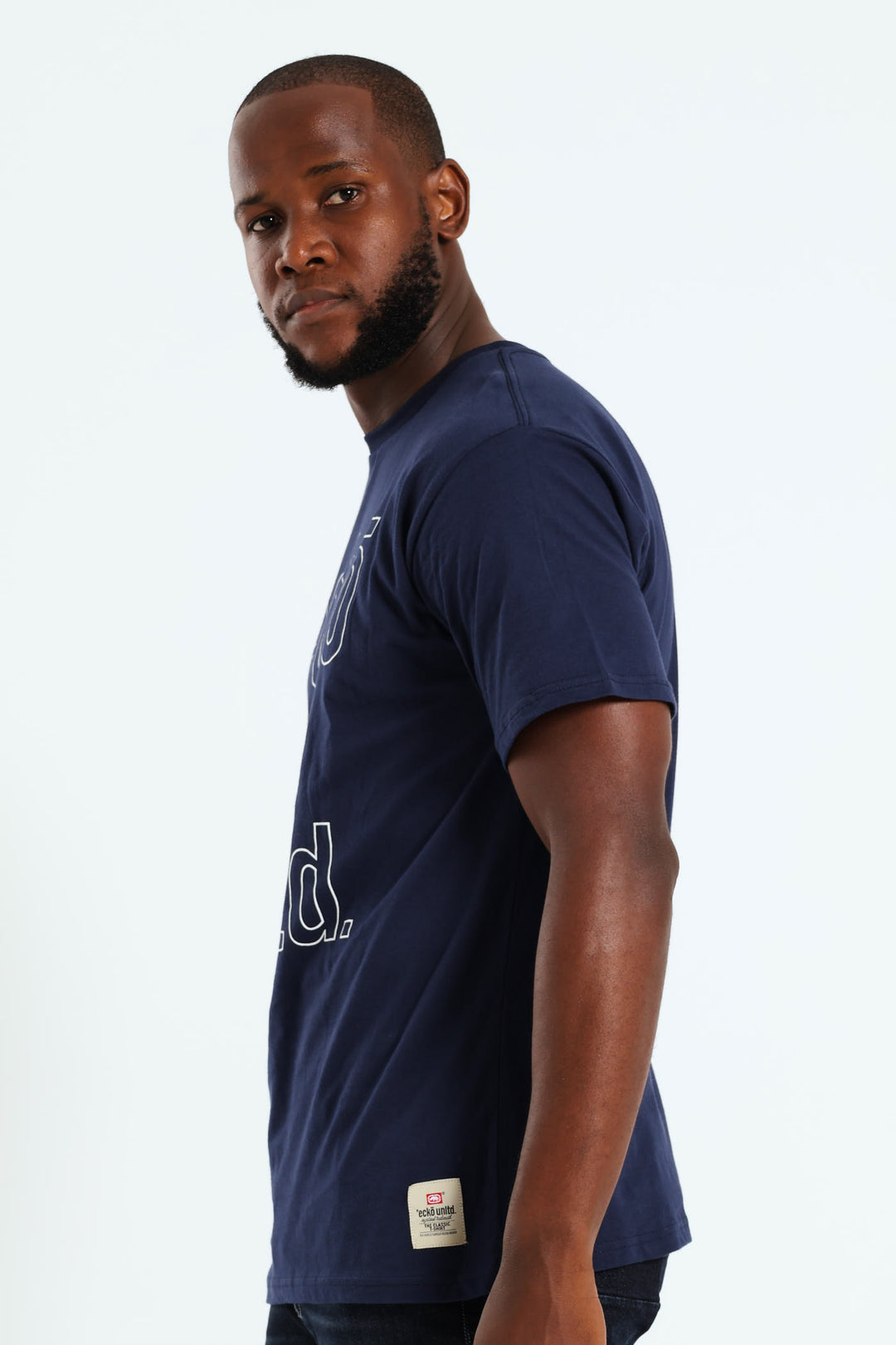 Block Logo Tee - Dark Navy