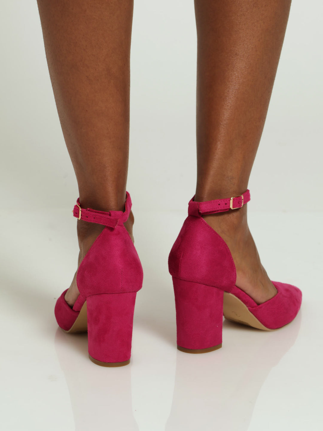 Anlkle Strap Court Heel - Pink