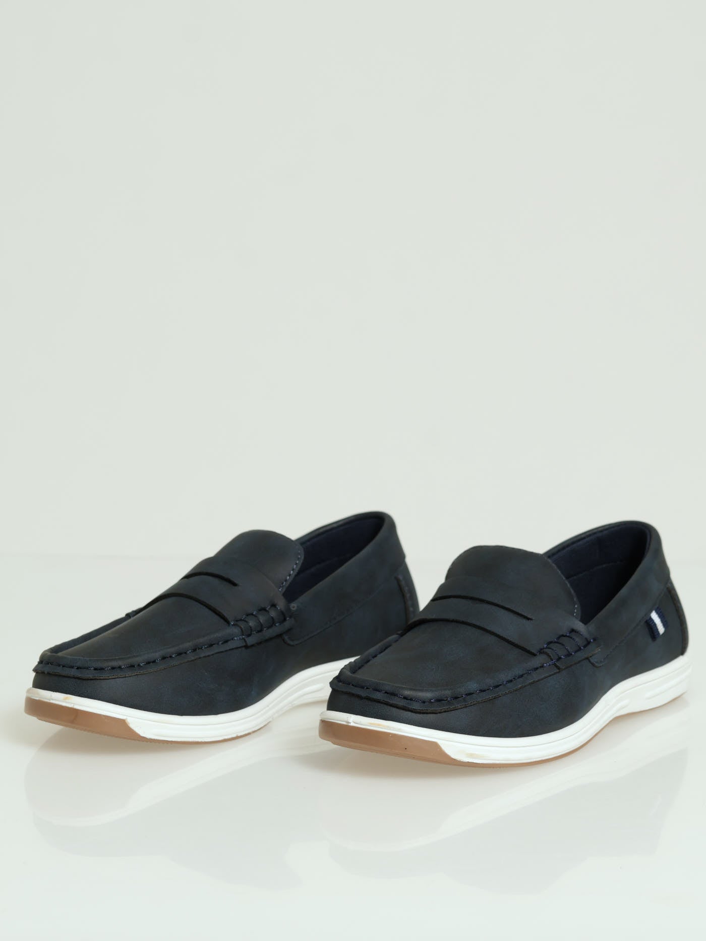 Boys navy loafers online