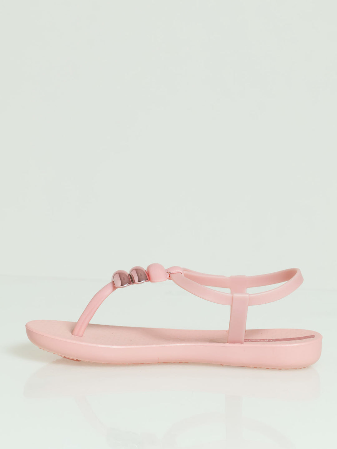 Girls Beaded Thong Sandals - Pink