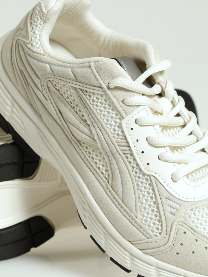 Runner Sneaker - White/Beige