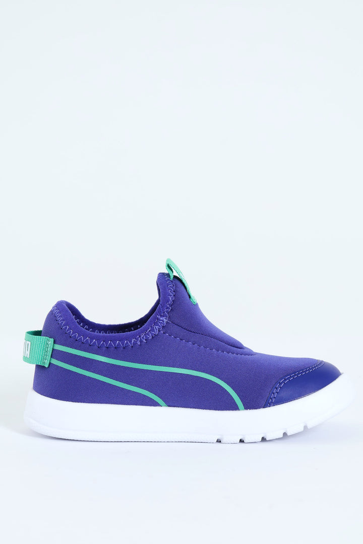 Pre-Boys Courtflex V3 Slip On Sneaker - Blue