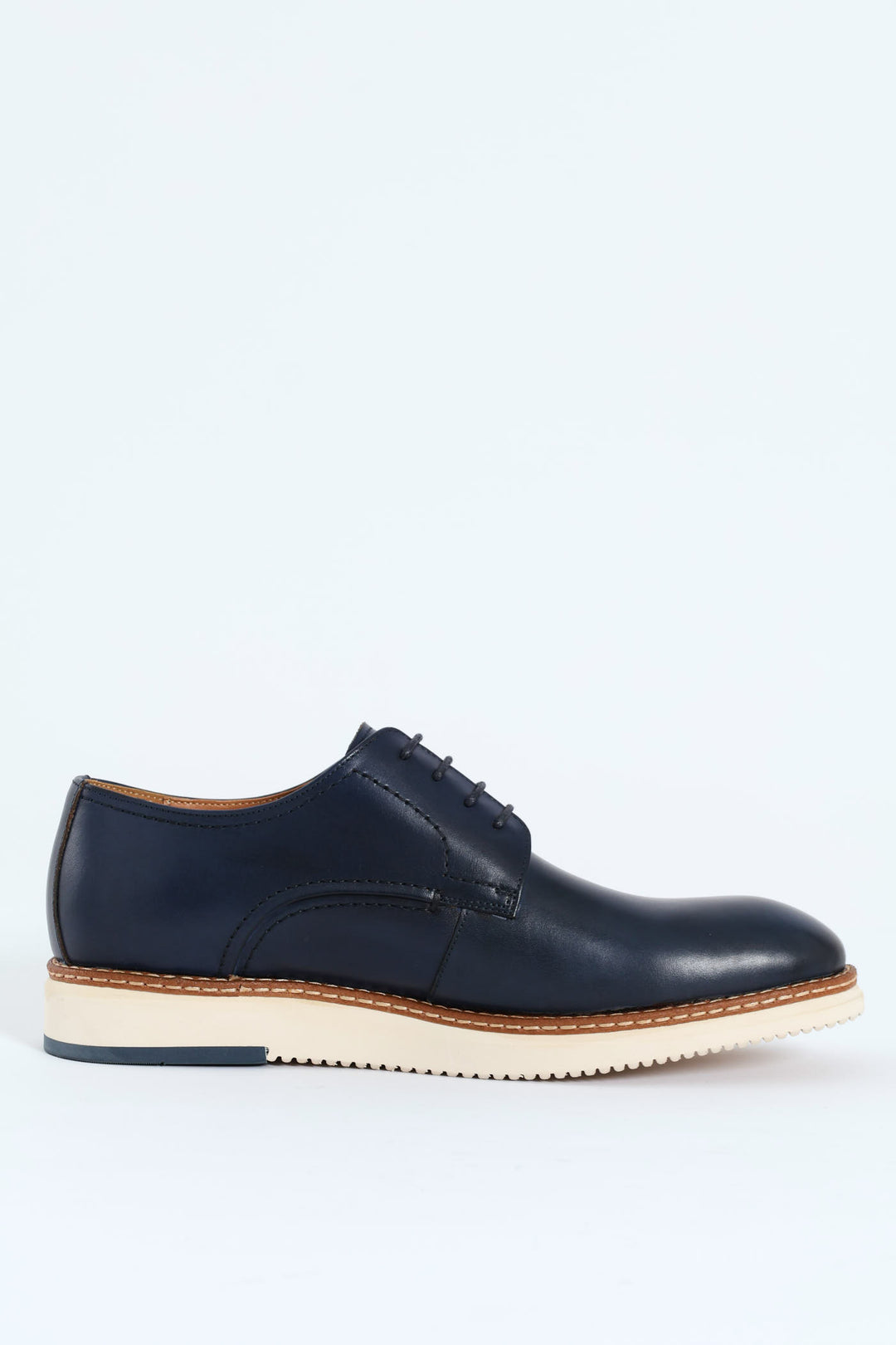 Gibson Smart Casual Lace Up Derby Shoe - Navy/White