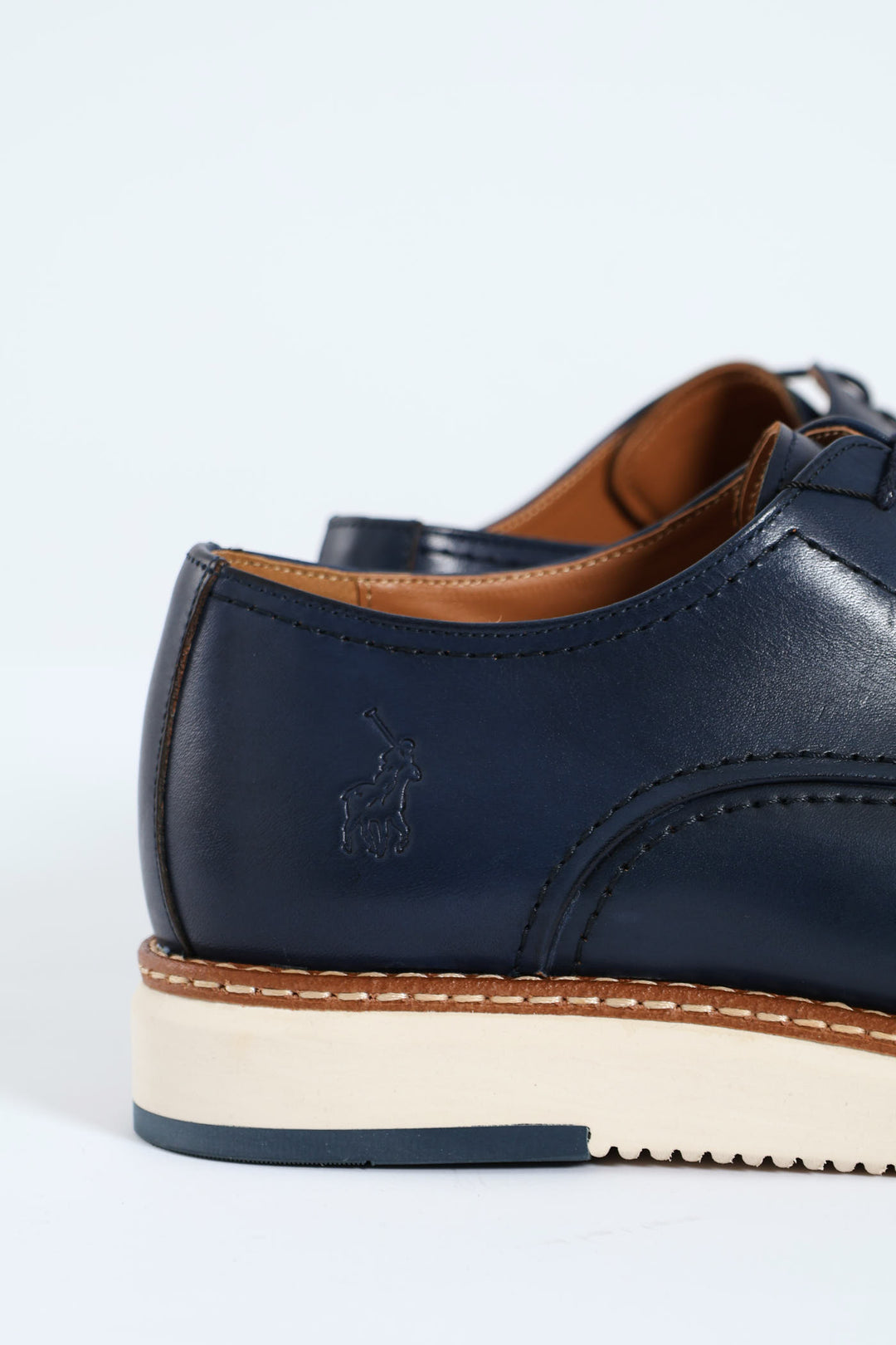 Gibson Smart Casual Lace Up Derby Shoe - Navy/White