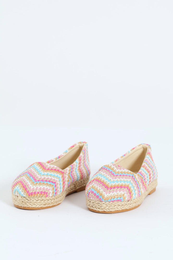 Pre-Girls Woven Espadrille Pump