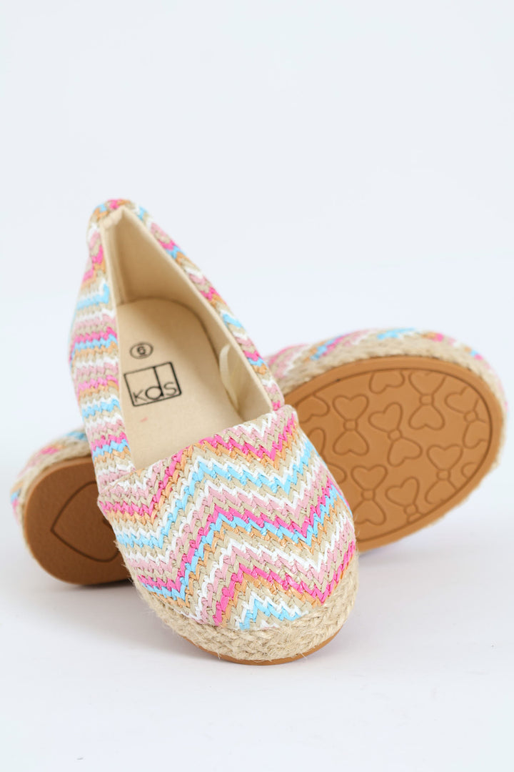 Pre-Girls Woven Espadrille Pump