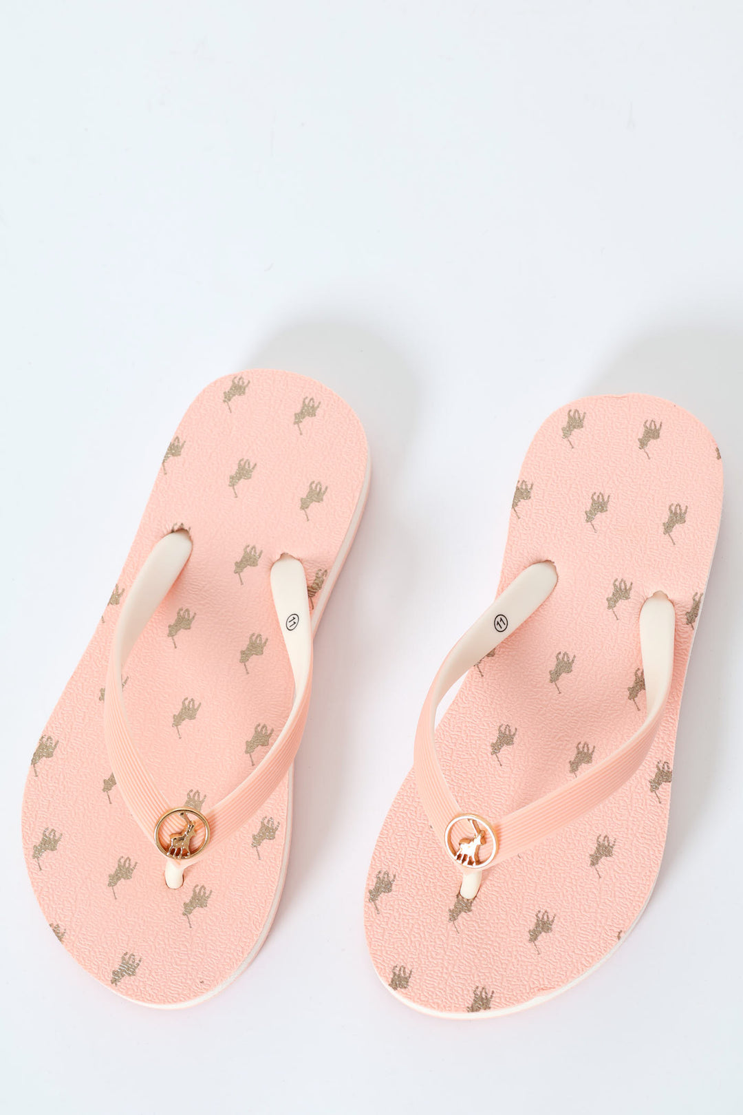 Girls Monogram Flip Flop - Pink