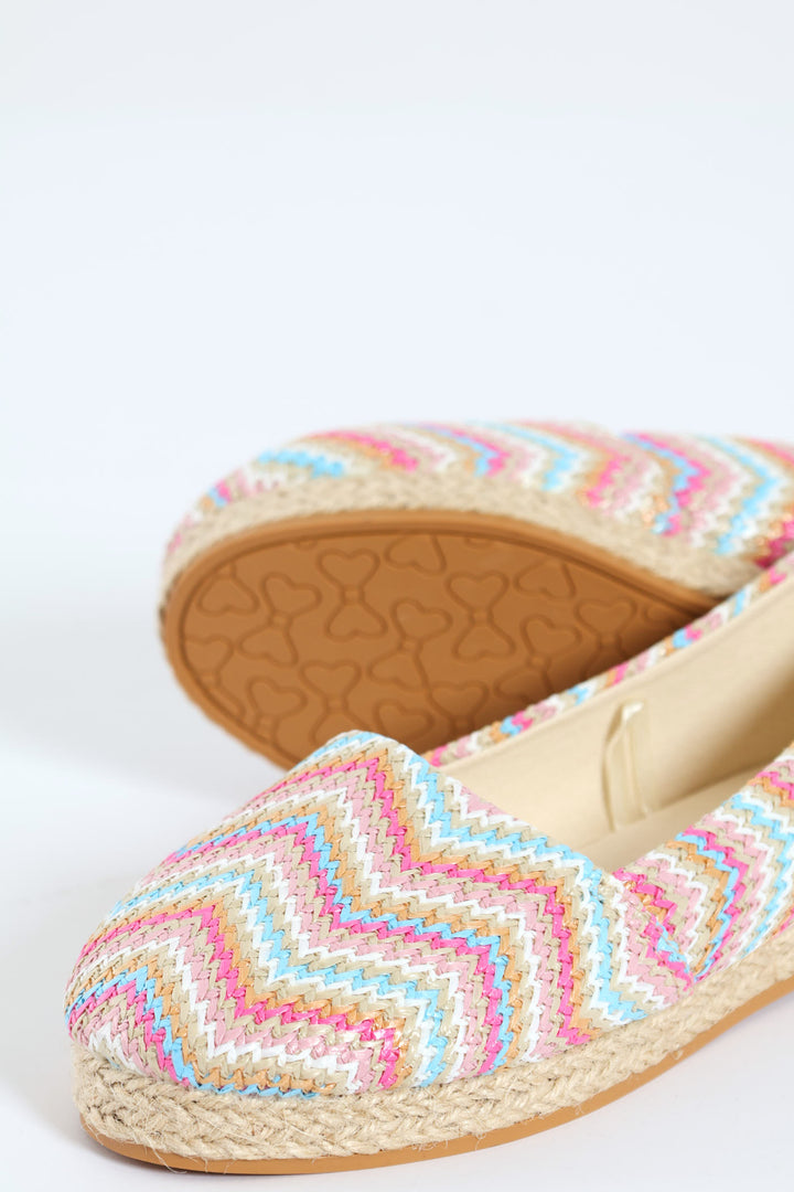 Girls Woven Espadrille Pump