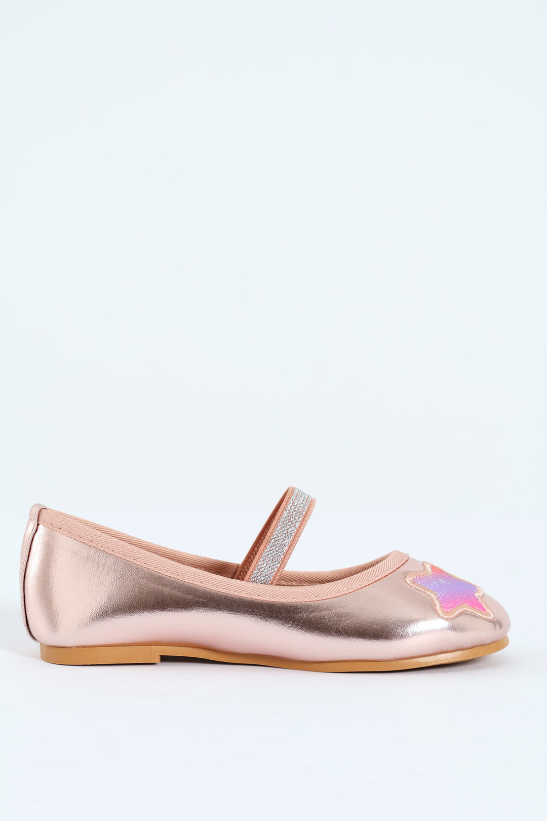 Pre-Girls Rainbow Pump - Rose Gold