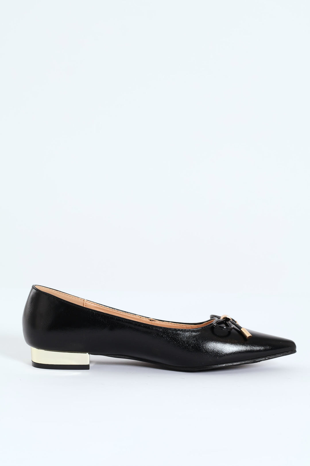 Mirelle 1 Pointed Toe Bow Trim Pump - Black