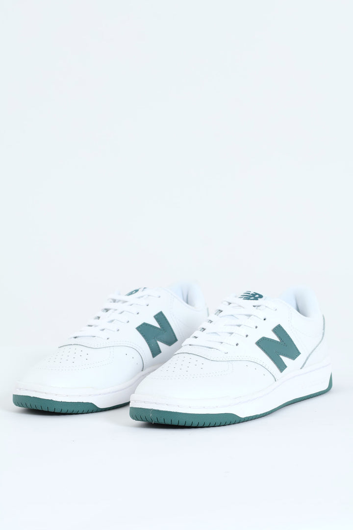 Bb80 V1 Classic Basic Lace Up Sneaker - White/Green