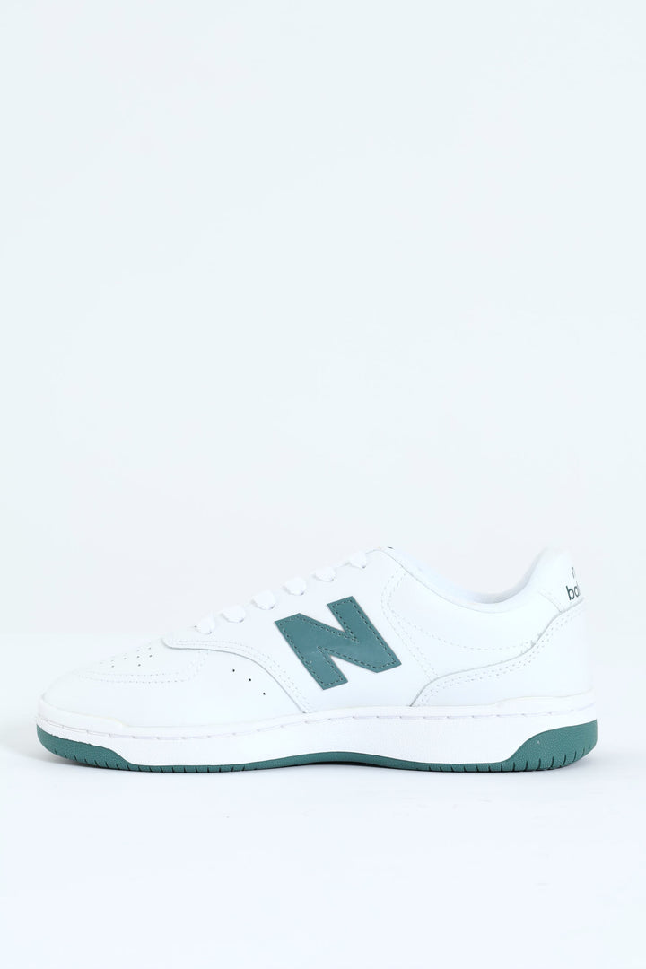 Bb80 V1 Classic Basic Lace Up Sneaker - White/Green