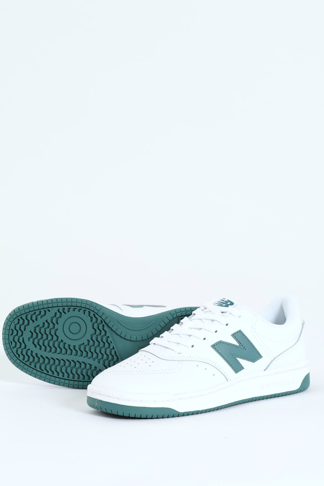 Bb80 V1 Classic Basic Lace Up Sneaker - White/Green