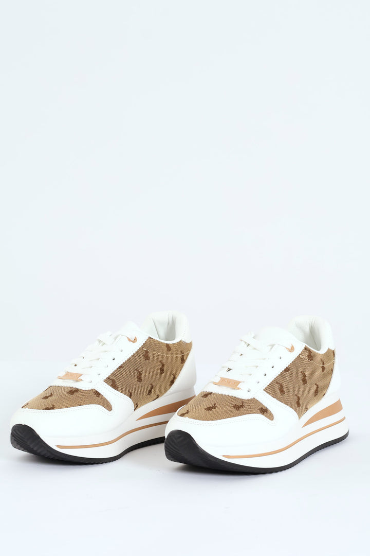 Jacquard Runner Sneaker - Stone