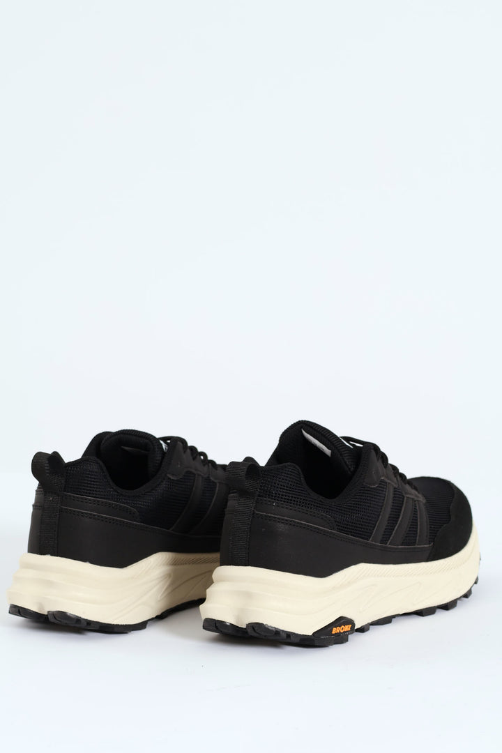 Rebel Lace Up Sneaker - Black