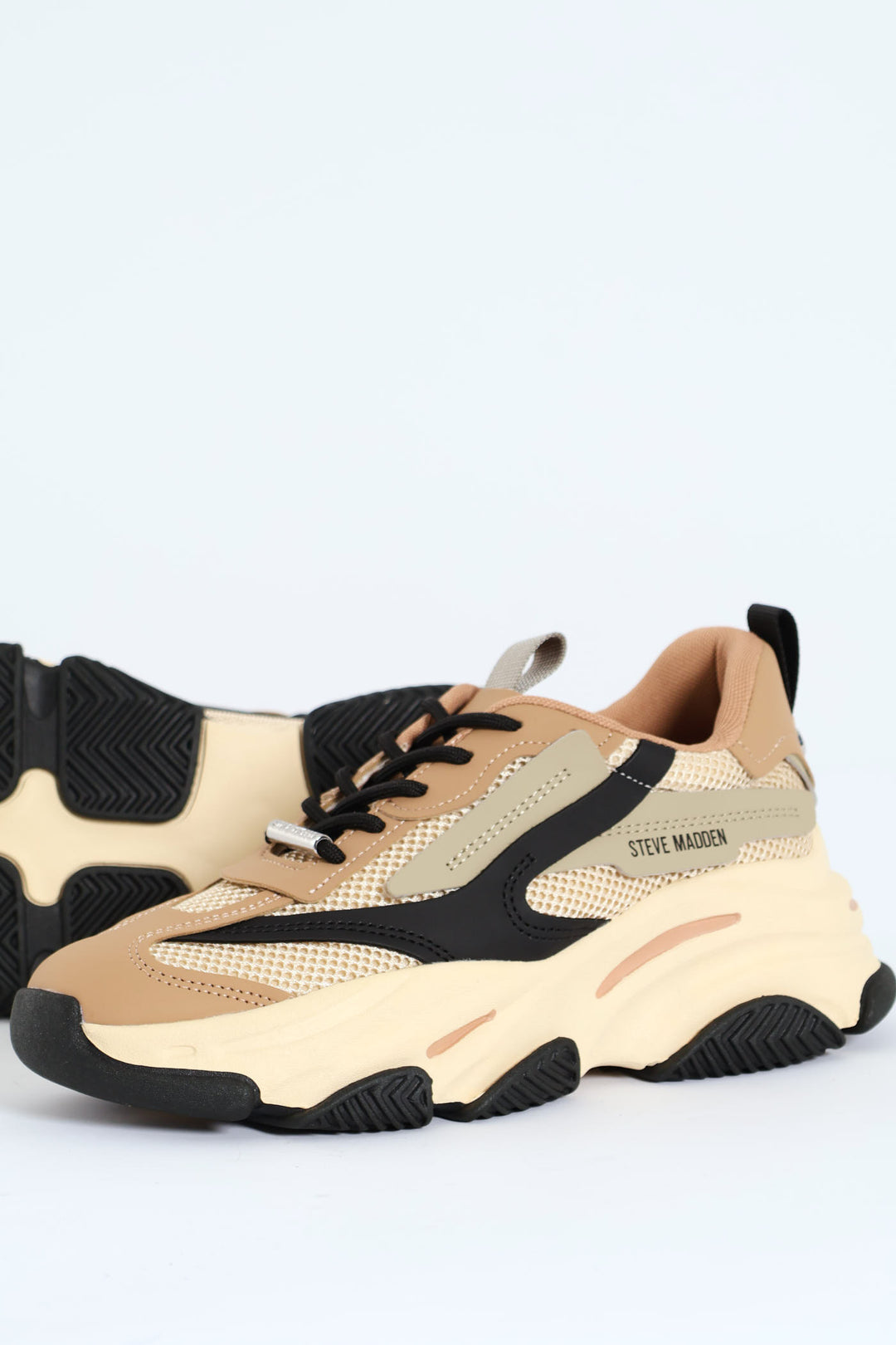 Possession Lace Up Chunky Sportie Sneaker - Khaki