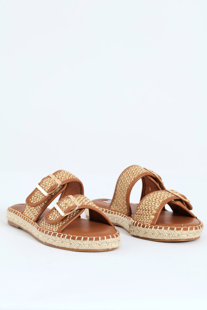 Loyalty Woven Birkie Sandal - Tan