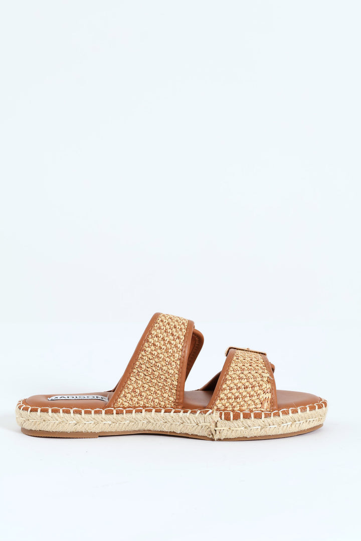 Loyalty Woven Birkie Sandal - Tan