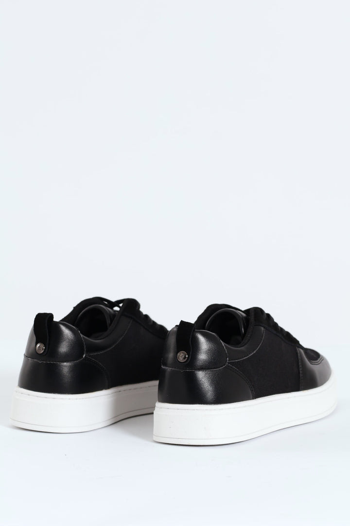 Jacquard Monogram Sneaker - Black