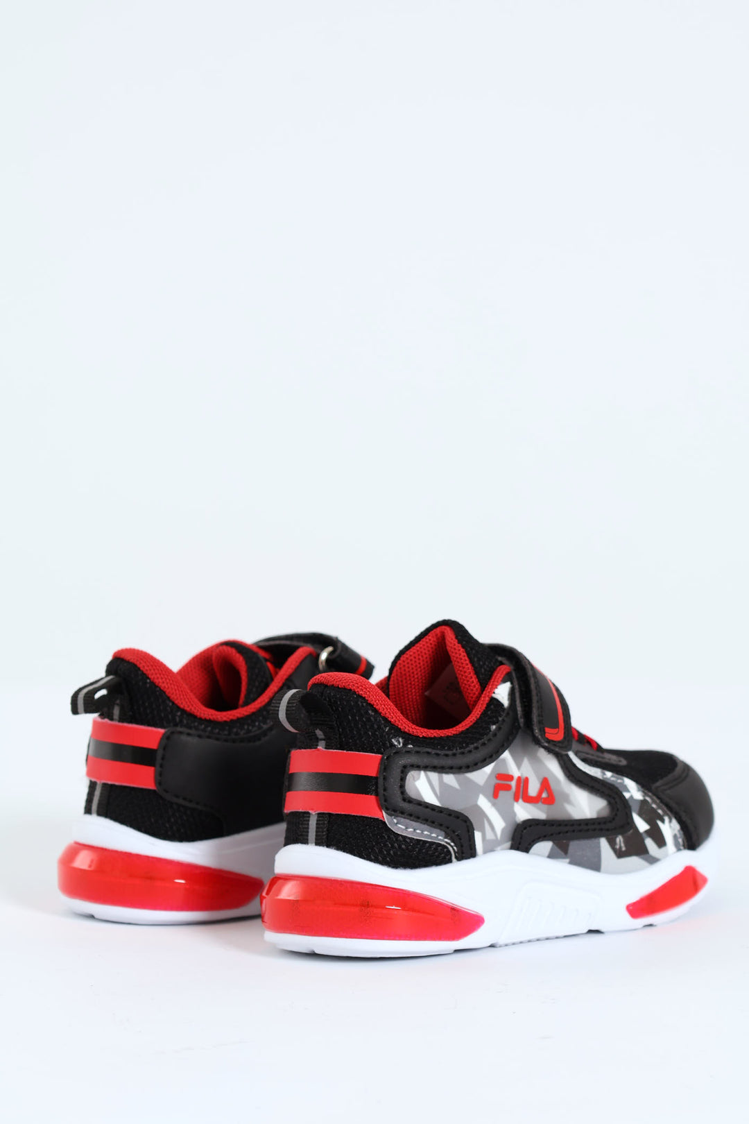 Pre-Boys Ranger Lights Sneaker - Black/Red