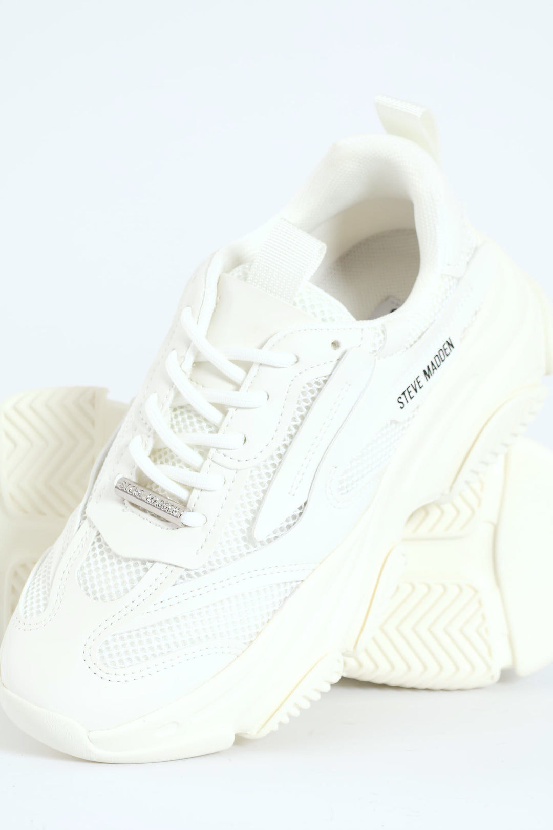 Possession Lace Up Chunky Sportie Sneaker - White